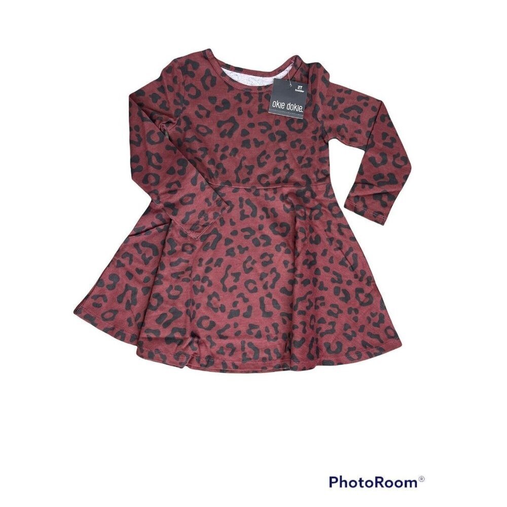 Okie Dokie Cheetah Girls Dresses Size 2T Colr Atumn Burgundy NWT (C8)